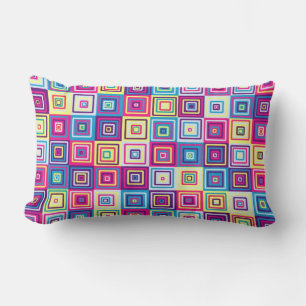 Square Pattern Lumbar Pillow