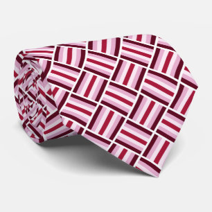 Square Pattern - Shades of Magenta  Tie