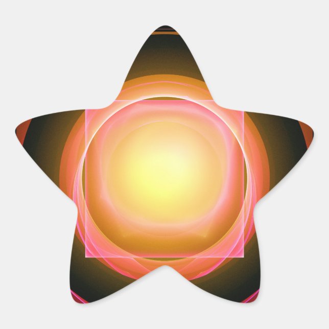 Square Peg in a Round Hole Star Sticker (Front)