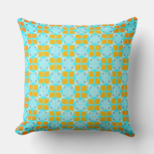 Square Petals Throw Pillow