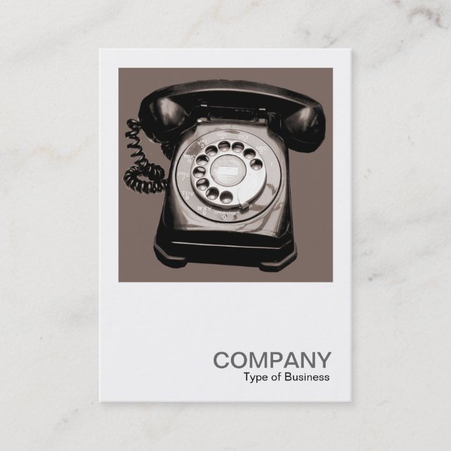 Square Photo 0148 - Old Telephone - Warm Toned Business Card (Front)