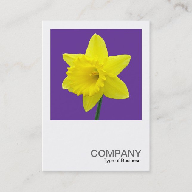 Square Photo 014 - Daffodil Business Card (Front)