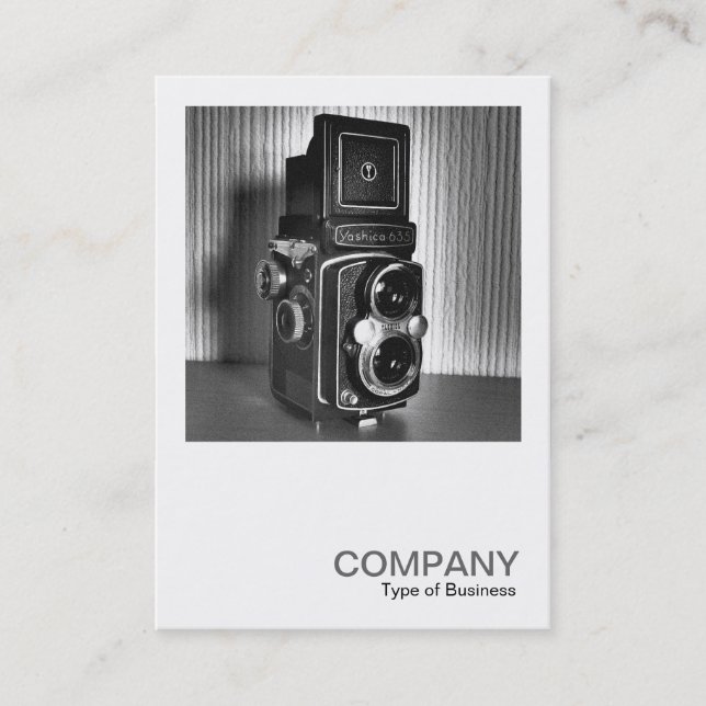 Square Photo 0172 - Vintage TLR Camera Business Card (Front)