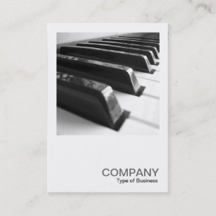 Square Photo 0181 - Keyboard B&W Business Card