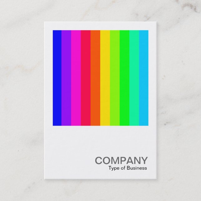 Square Photo 0184 - Colour Bars 03 Business Card (Front)