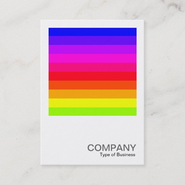Square Photo 0185 - Colour Bars 01 (Horizontal) Business Card (Front)