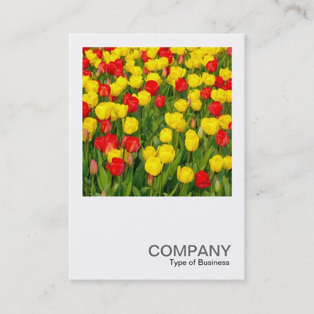 Square Photo 0219 - Tulips Business Card (Front)