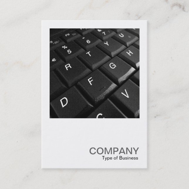 Square Photo 0310 - Notebook Keyboard Business Card (Front)