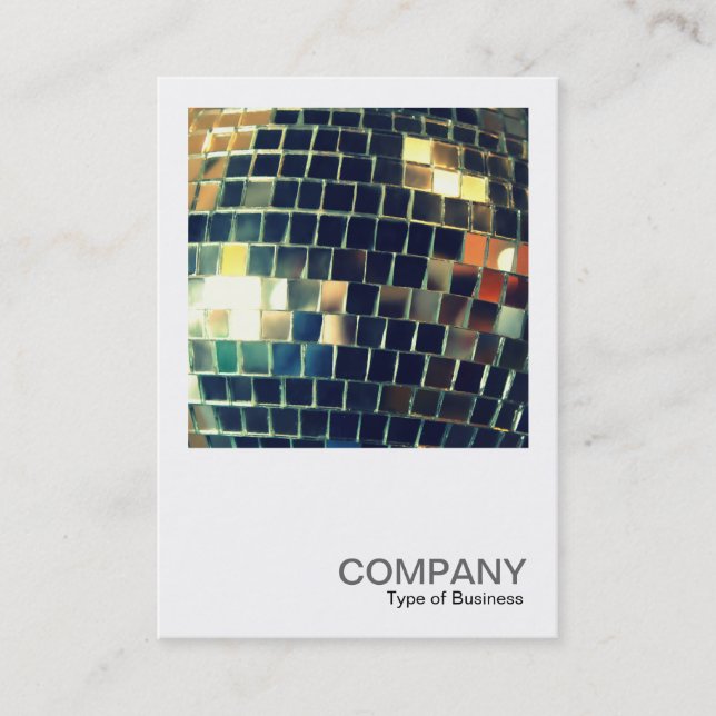 Square Photo 0420 - Mirror Ball Business Card (Front)