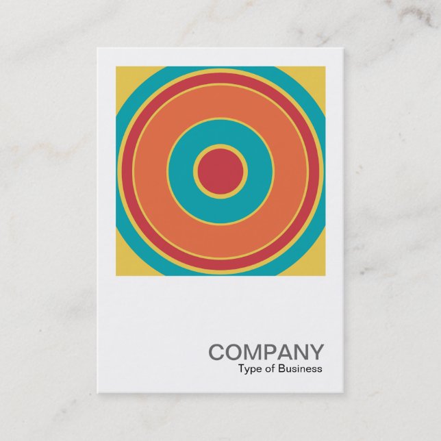 Square Photo 0432 - Colourful  Circle 05 Business Card (Front)