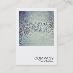 Square Photo 0535 - Water Droplets on Glass 01 Business Card