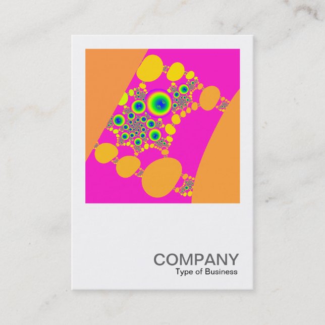 Square Photo 058 - Colourful Fractal Business Card (Front)