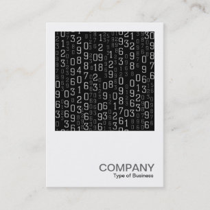 Square Photo 0597 - Cascading Numbers Business Card