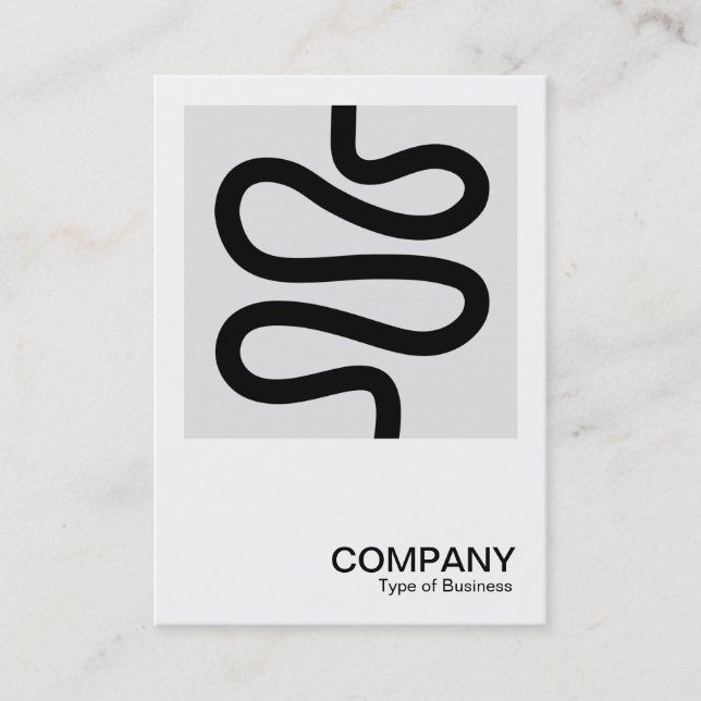 Square Photo 0599 - Curvy Line Business Card (Front)