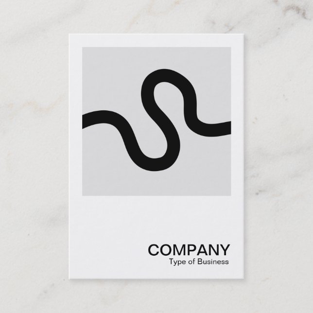 Square Photo 0605 - Curvy Line 02 Business Card (Front)