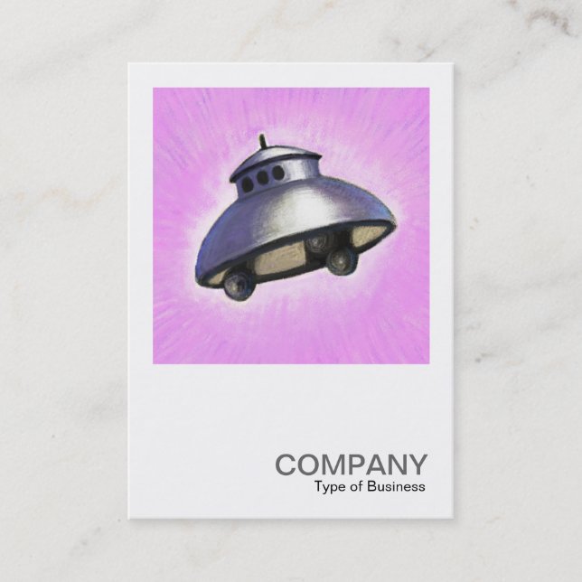 Square Photo 072 - Flying Saucer Business Card (Front)