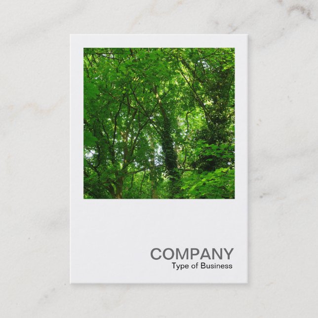Square Photo 094 - Trees in Spring Business Card (Front)