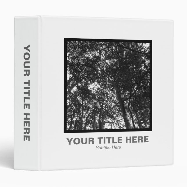 Square Photo (1.5in) - Scots Pine Trees Binder (Front/Spine)