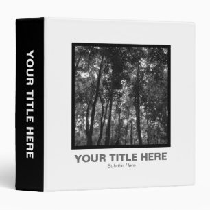Square Photo (1.5in) - Woodland Canopy 02 BW Binder