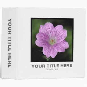 Square Photo (2in) - Pink Geranium Binder
