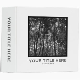 Square Photo (2in) - Woodland Canopy 02 BW Binder