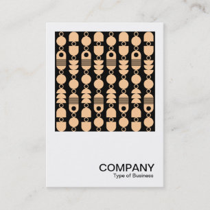 Square Photo - Abstract 140823 - Sand on Black Business Card