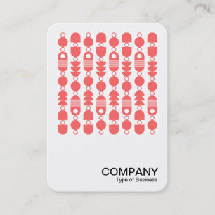 Square Photo - Abstract 140823 - Tropical Pink Business Card