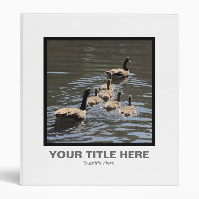 Square Photo - Canada Geese Binder (Front)