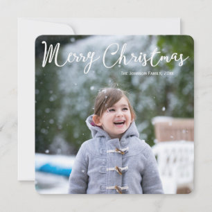 Square Photo Christmas Card Greetings