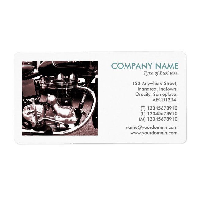 Square Photo - Classic Motorbike Engine II (Front)