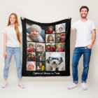 Square Photo Collage - Up to 14 photos Black