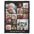 Square Photo Collage - Up to 14 photos Black