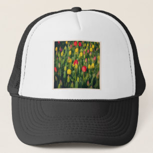 Square Photo - Colourful Tulips Trucker Hat