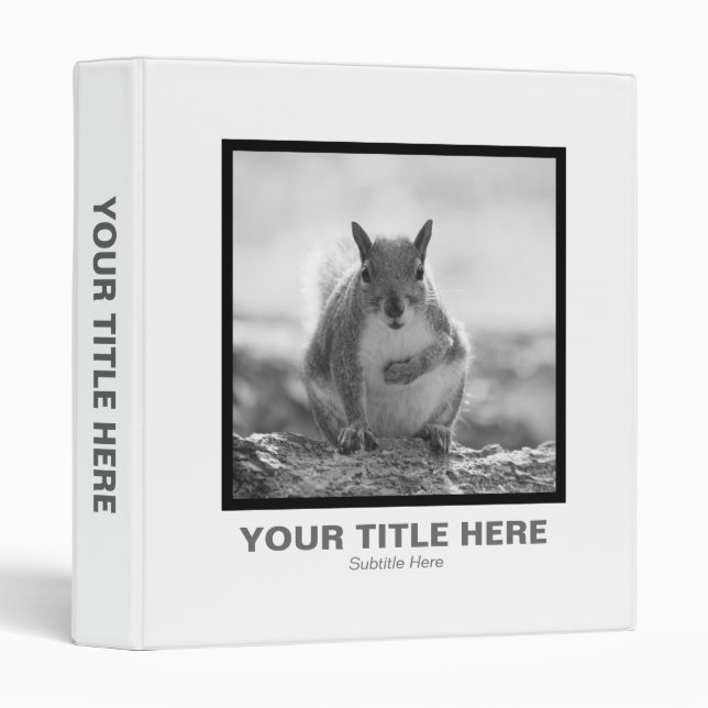 Square Photo - Grey Squirrel Binder (Front/Spine)