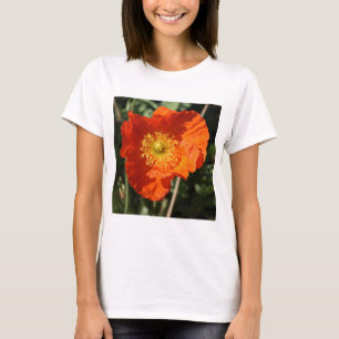 Square Photo - Orange Poppy T-Shirt