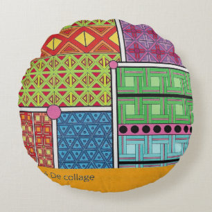 square photo round pillow