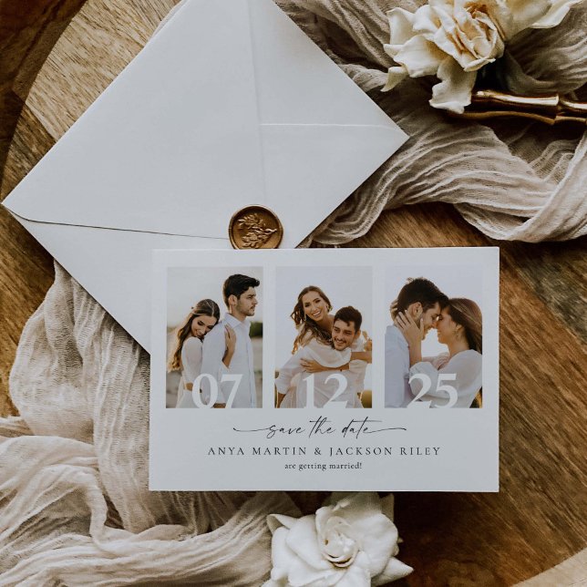 Square Photo Save The Date Announcement Card (Creator Uploaded)