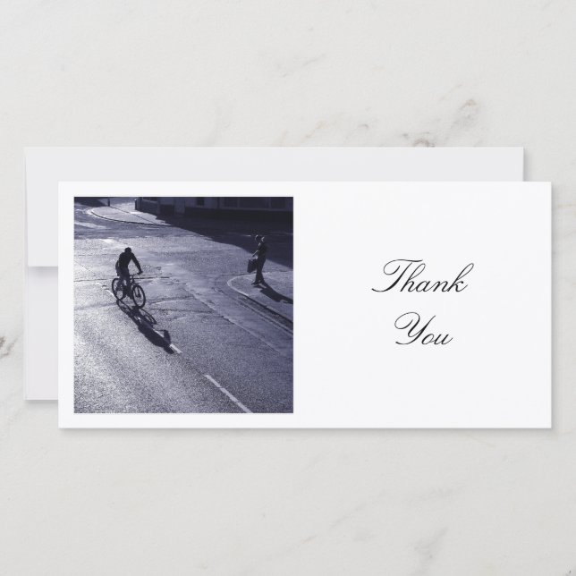 Square Photo - Sunny Side Thank You Card (Front)