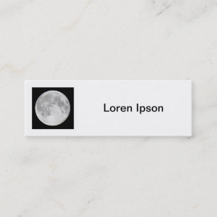 Square Photo - Super Moon Mini Business Card