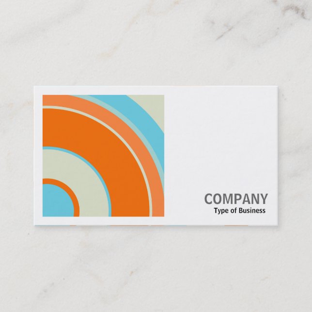Square Photo (v2) - Colourful  Circle 03 Business Card (Front)