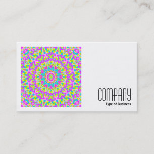 Square Photo (v2) - Colourful Kaleidoscope 09 Business Card