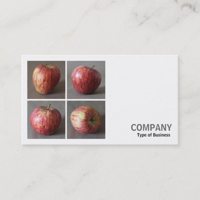 Square Photo (v2) - Four Apples Business Card (Front)