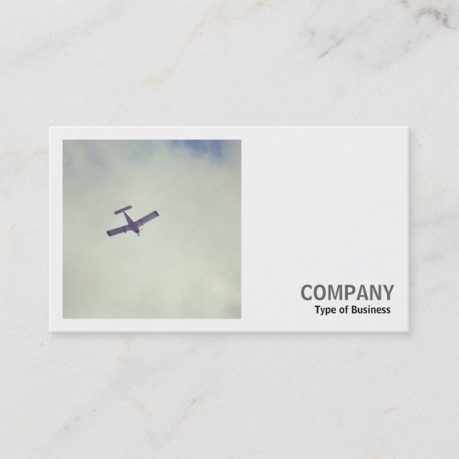 Square Photo (v2) - Passing Plane Business Card (Front)