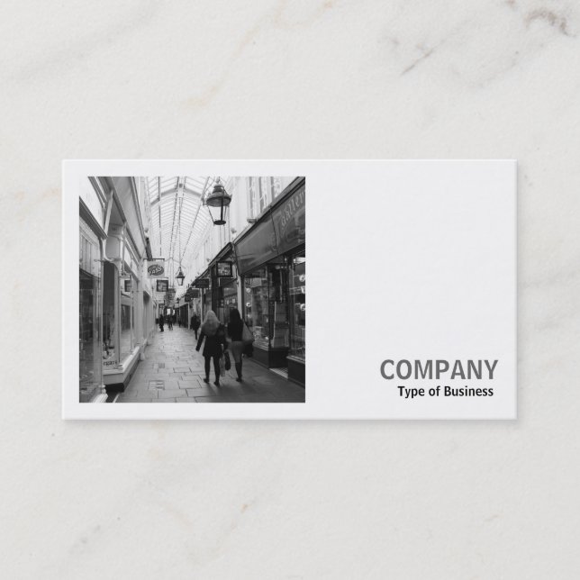Square Photo (v2) - Shopping Arcade Business Card (Front)