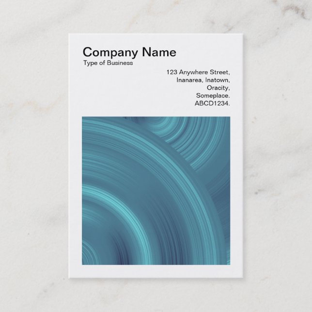 Square Photo (v3) - Abstract Circle 04 Business Card (Front)