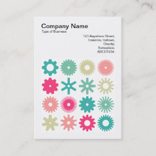 Square Photo (v3) - Cogs - Colours 01 Business Card