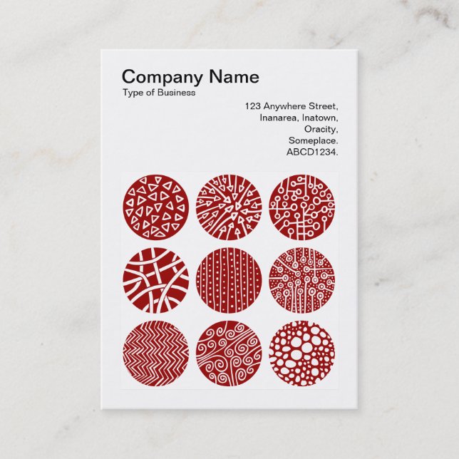 Square Photo (v3) - Decorative Circles 03 Business Card (Front)