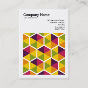 Square Photo (v3) - Hexagon pattern 01 Business Card