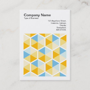 Square Photo (v3) - Hexagon pattern 03 Business Card
