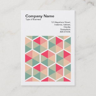 Square Photo (v3) - Hexagon pattern 04 Business Card